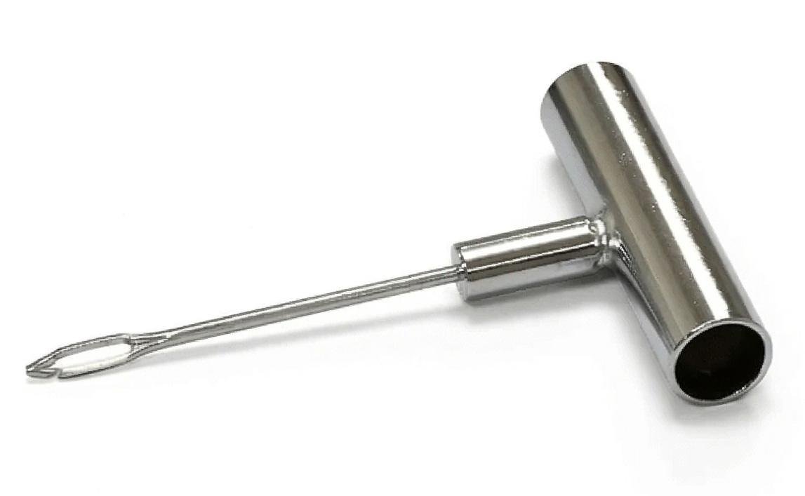 Tire Plug Needle Tool with Metal T-Handle and Split Eye Needle for Tire Repair Plugs, Heavy Duty Professional Accessory for Tubeless Flat Tire Repair - MegaMotion